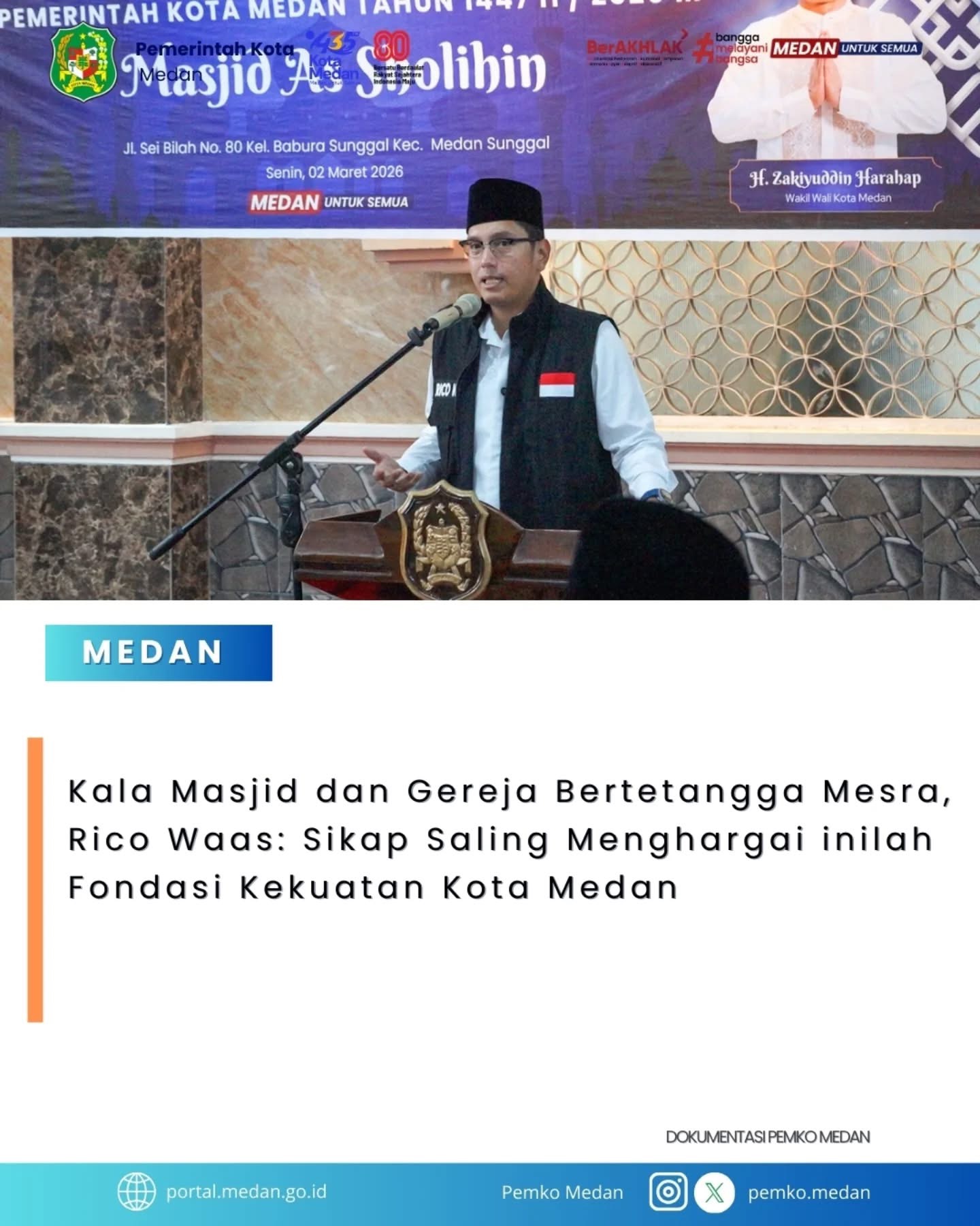 Safari Ramadhan di Kelurahan Babura Sunggal Kecamatan Medan Sunggal